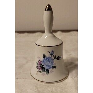 Vintage Otagiri Porcelain "Floral Mist" Bell Soft Flower Pattern Made in Japan